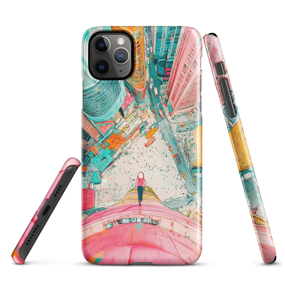 Vertical Horizons: A Surreal Cityscape Adventure | Phone Case |  11 Pro Max | Snap Case | Glossy