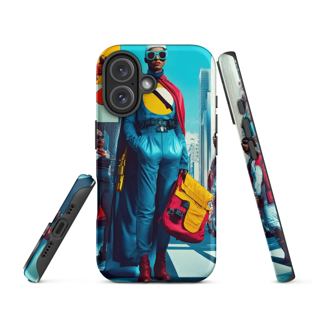 Urban Power: A Superhero's Stance | Phone Case