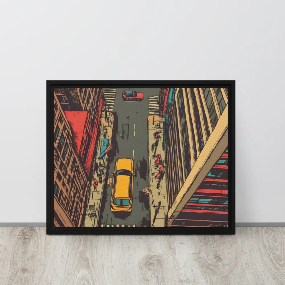 Urban Symphony | Canvas with Black Frame | 16″×20″