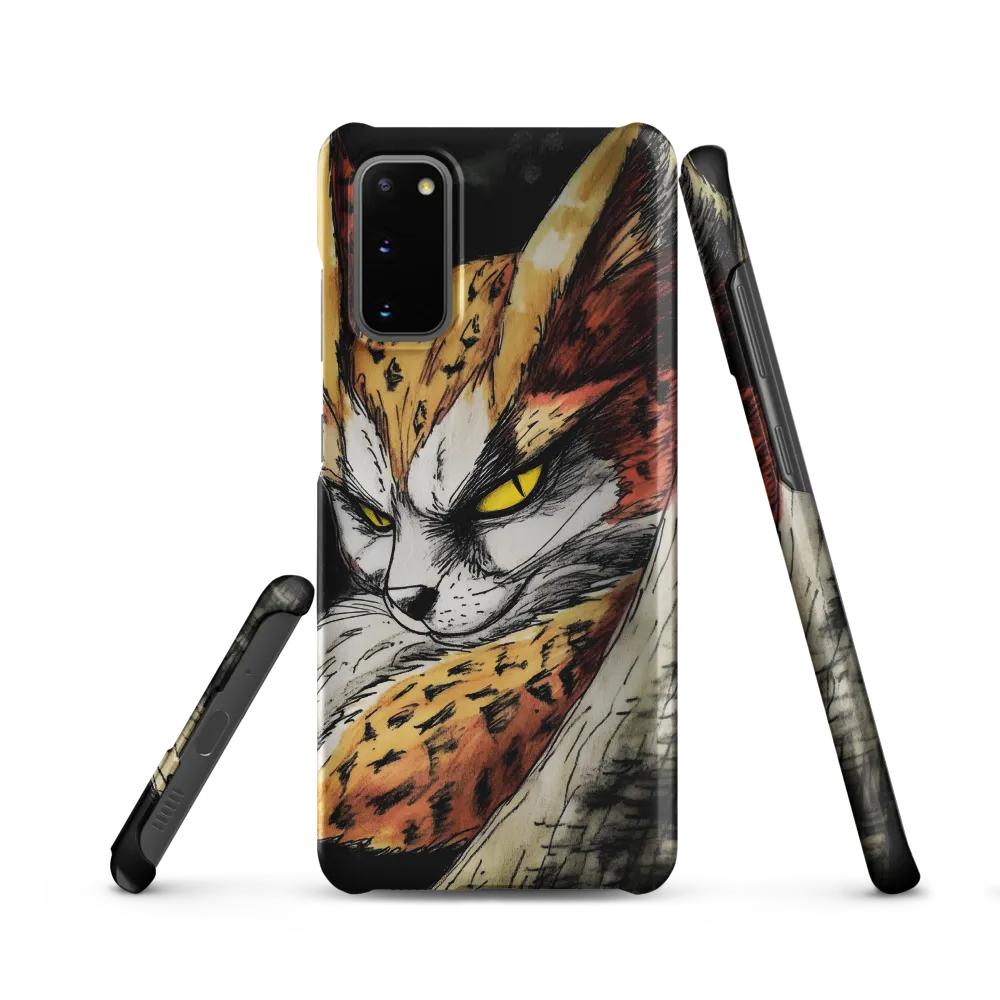 Fierce Gaze of the Wild Cat