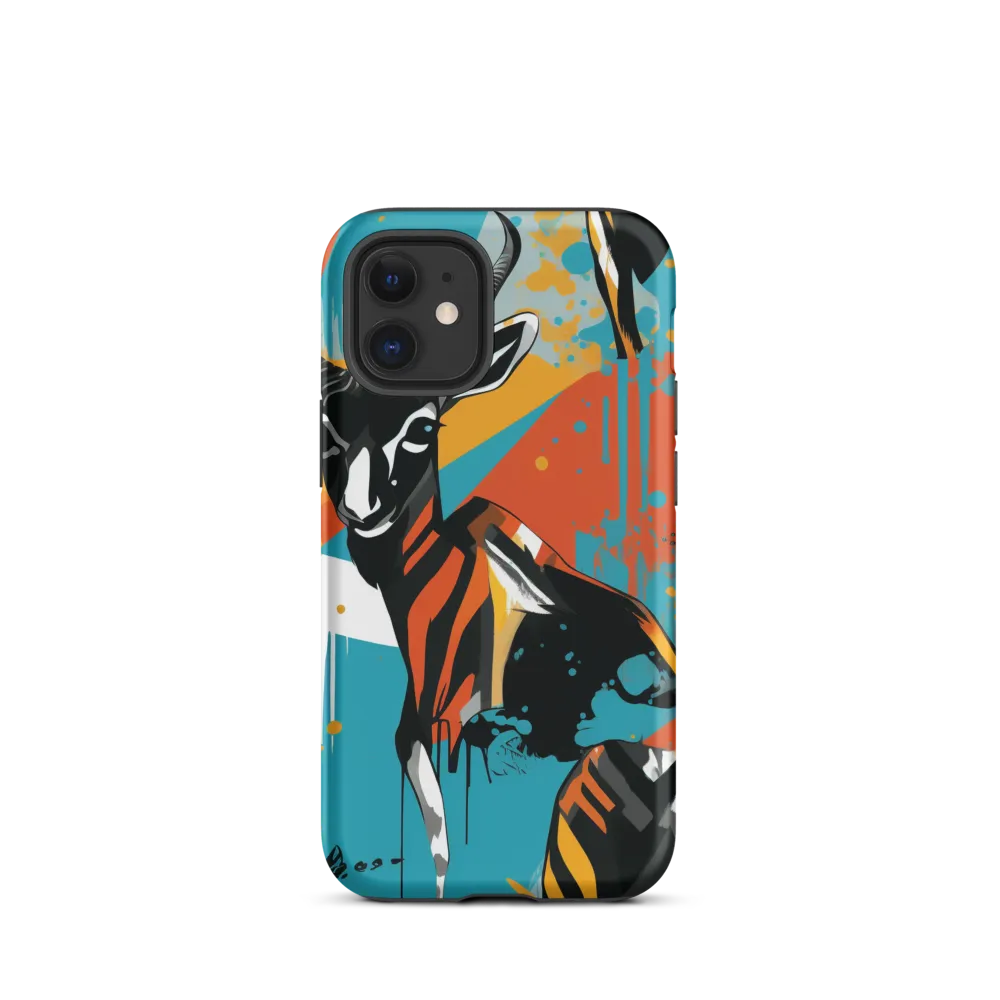 Dynamic Antelope in Vivid Abstract