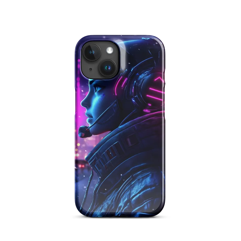 Dystopian Elegance: Cyberpunk Figure in Neon