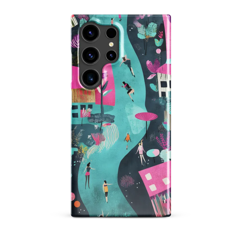 Whimsical Journey Through a Vibrant Landscape | Phone Case |  S24 Ultra | Snap Case | Glossy