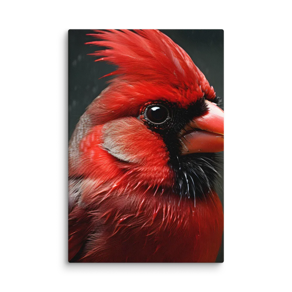 The Bold Cardinal | Canvas | 8″×12″