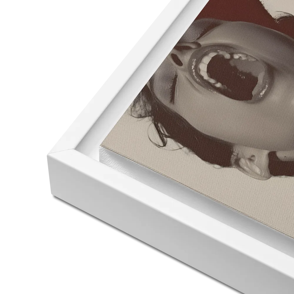 Echoes of Emotion | Canvas with White Frame | 12″×12″
