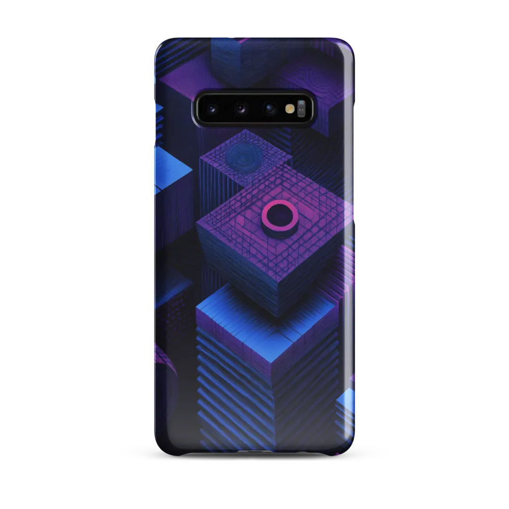 Geometric Dreams in Blue and Purple | Phone Case |  S10 Plus | Snap Case | Glossy