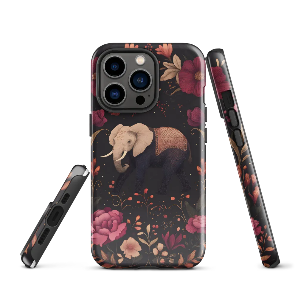 Whispers of the Wild: Elephants and Blooms