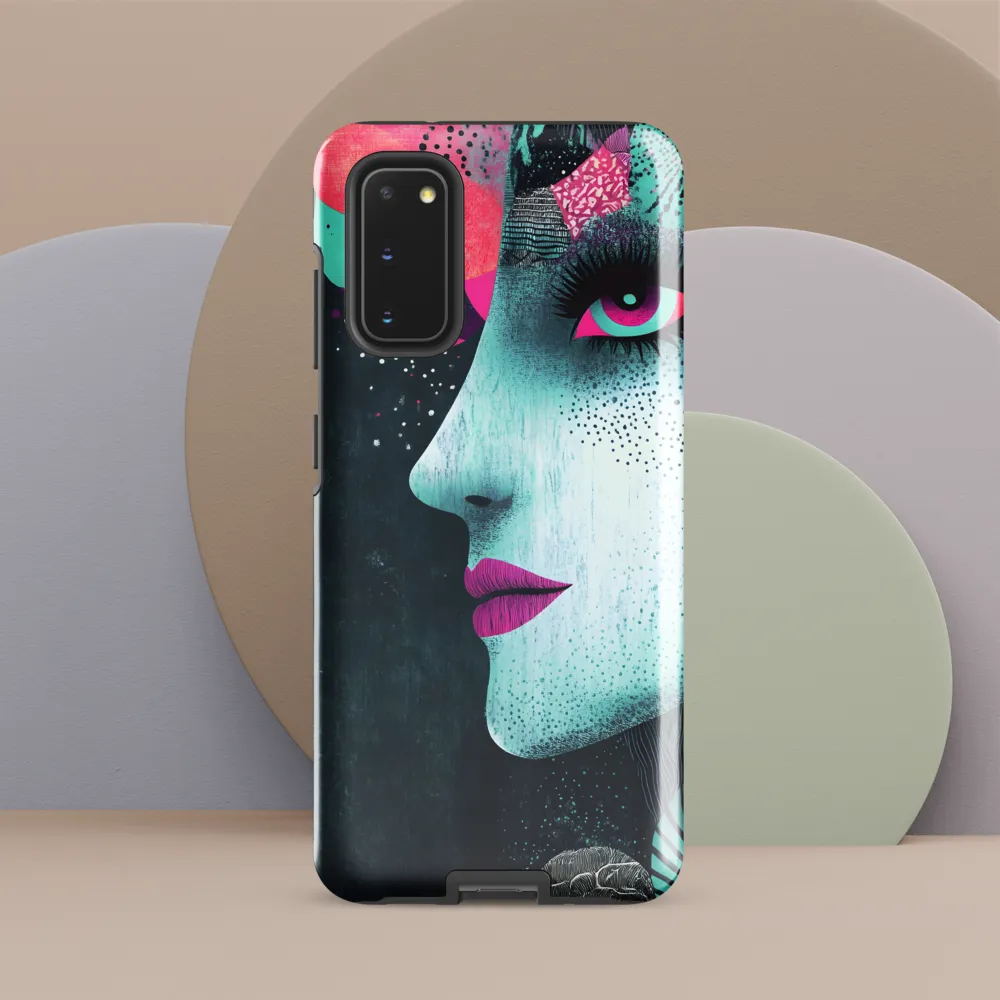 Mystical Beauty in Blue and Pink | Phone Case |  S20 | Tough Case | Glossy