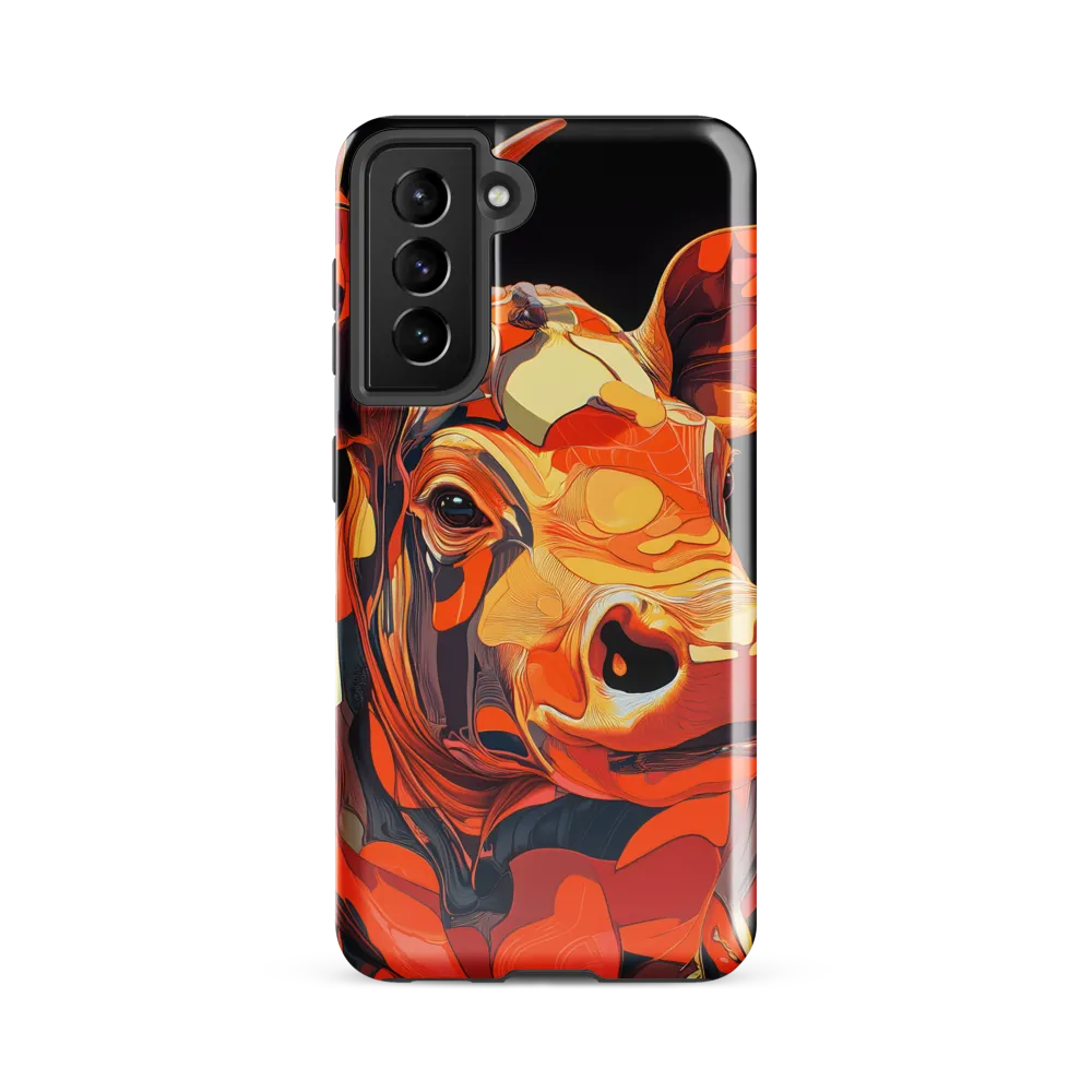 Modern Serenade: The Vibrant Cow