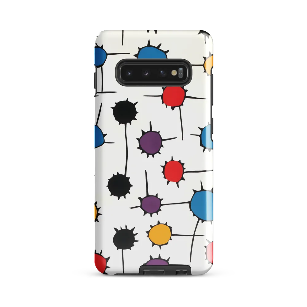 Dynamic Dance of Dots | Phone Case |  S10 Plus | Tough Case | Glossy