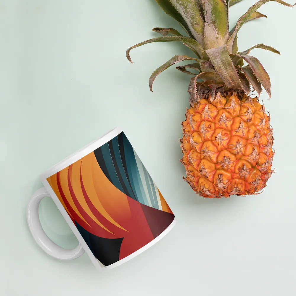 Dynamic Abstractions: A Dance of Forms and Colors | Mugs | Multiple Sizes & Colors