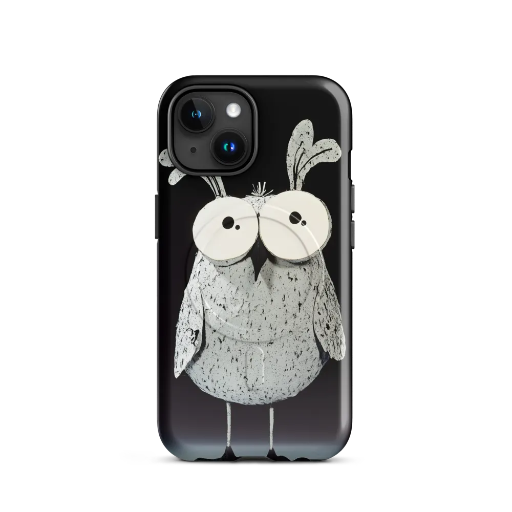 Whimsical Owl in Paper Cutout | Phone Case |  15 | MagSafe® Tough Case | Glossy