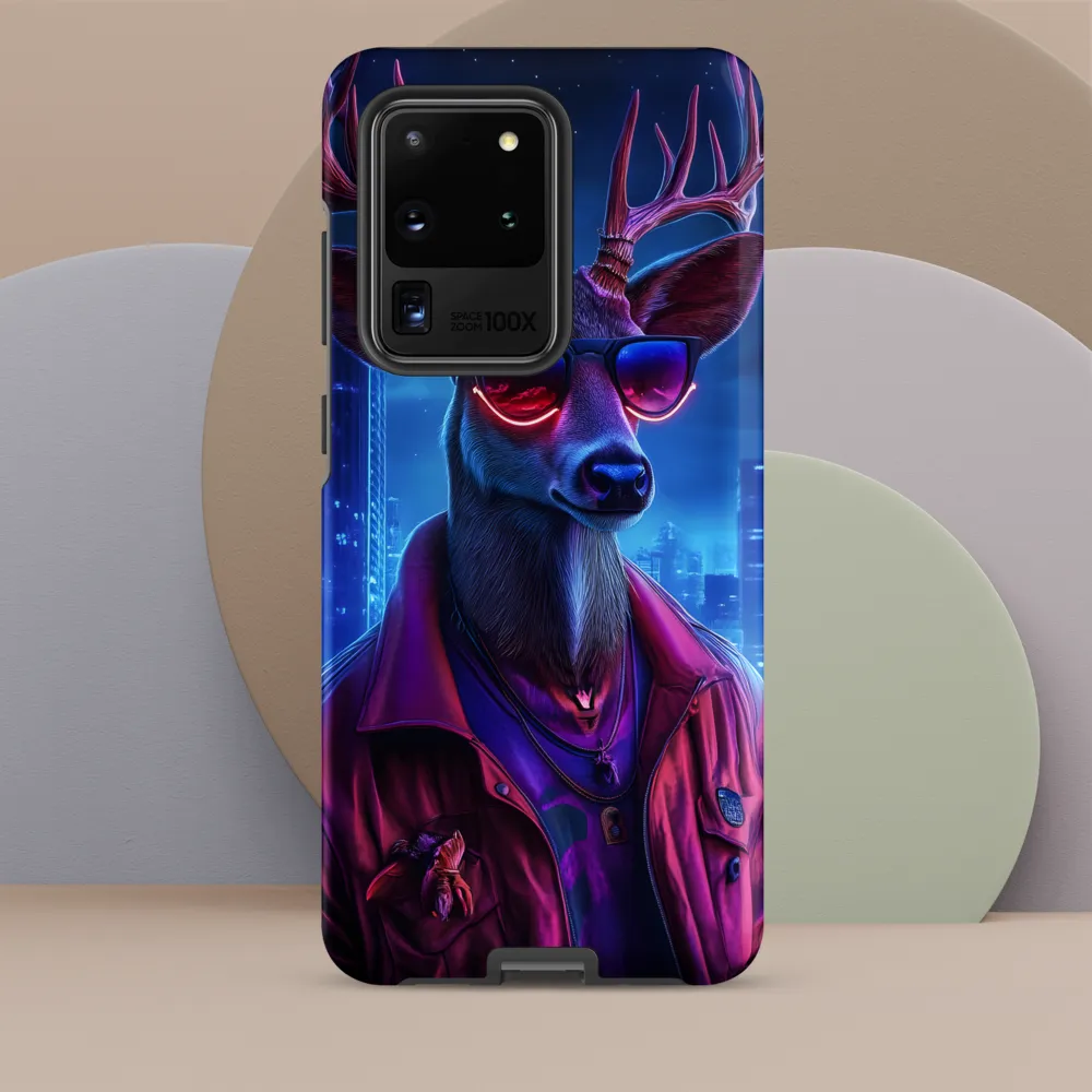 Urban Serenade: The Cool Deer | Phone Case |  S20 Ultra | Tough Case | Matte