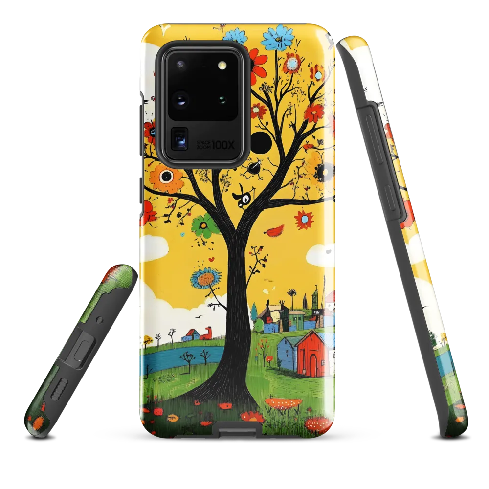 Whimsical Blooms of Life | Phone Case |  S20 Ultra | Tough Case | Glossy