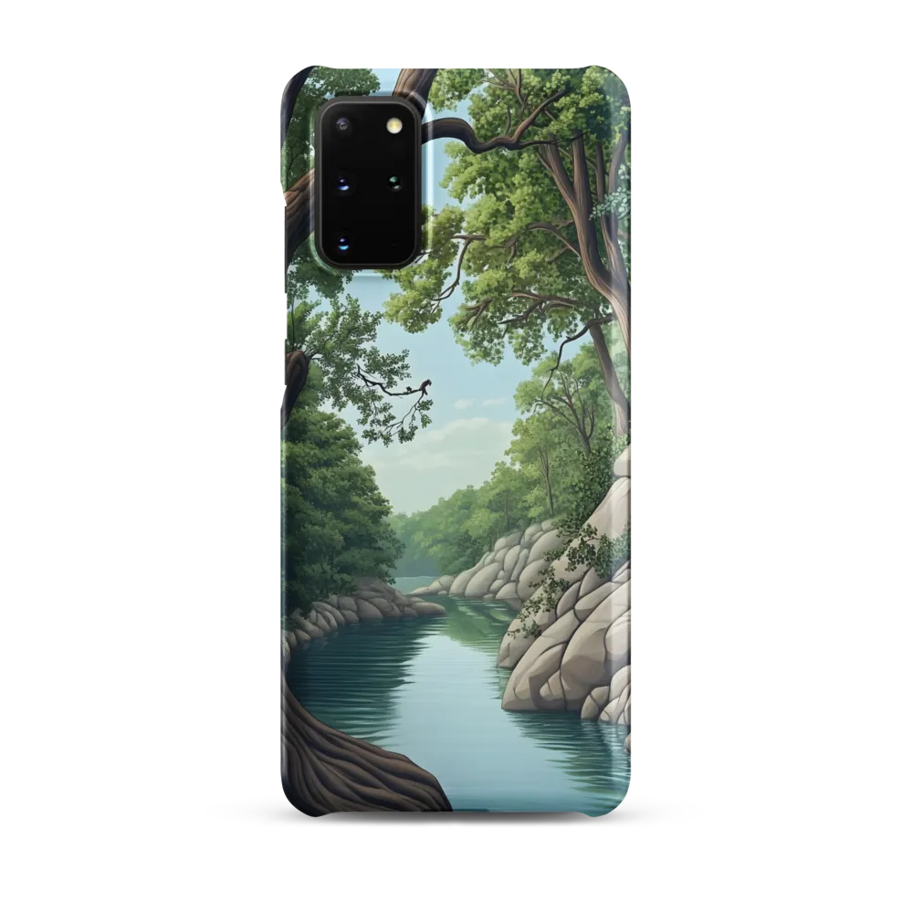 Tranquil Reflections: A Serene River Landscape