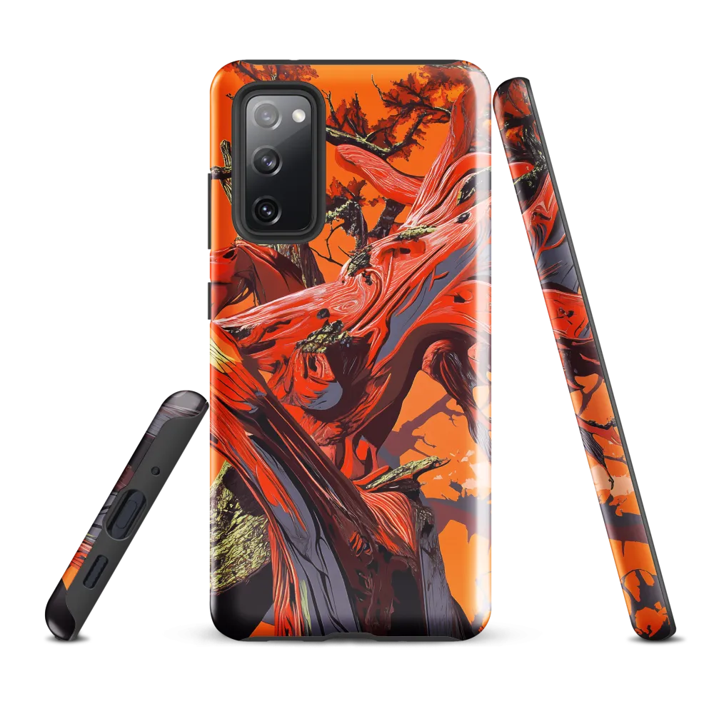Life in Motion: An Abstract Tree | Phone Case |  S20 FE | Tough Case | Glossy