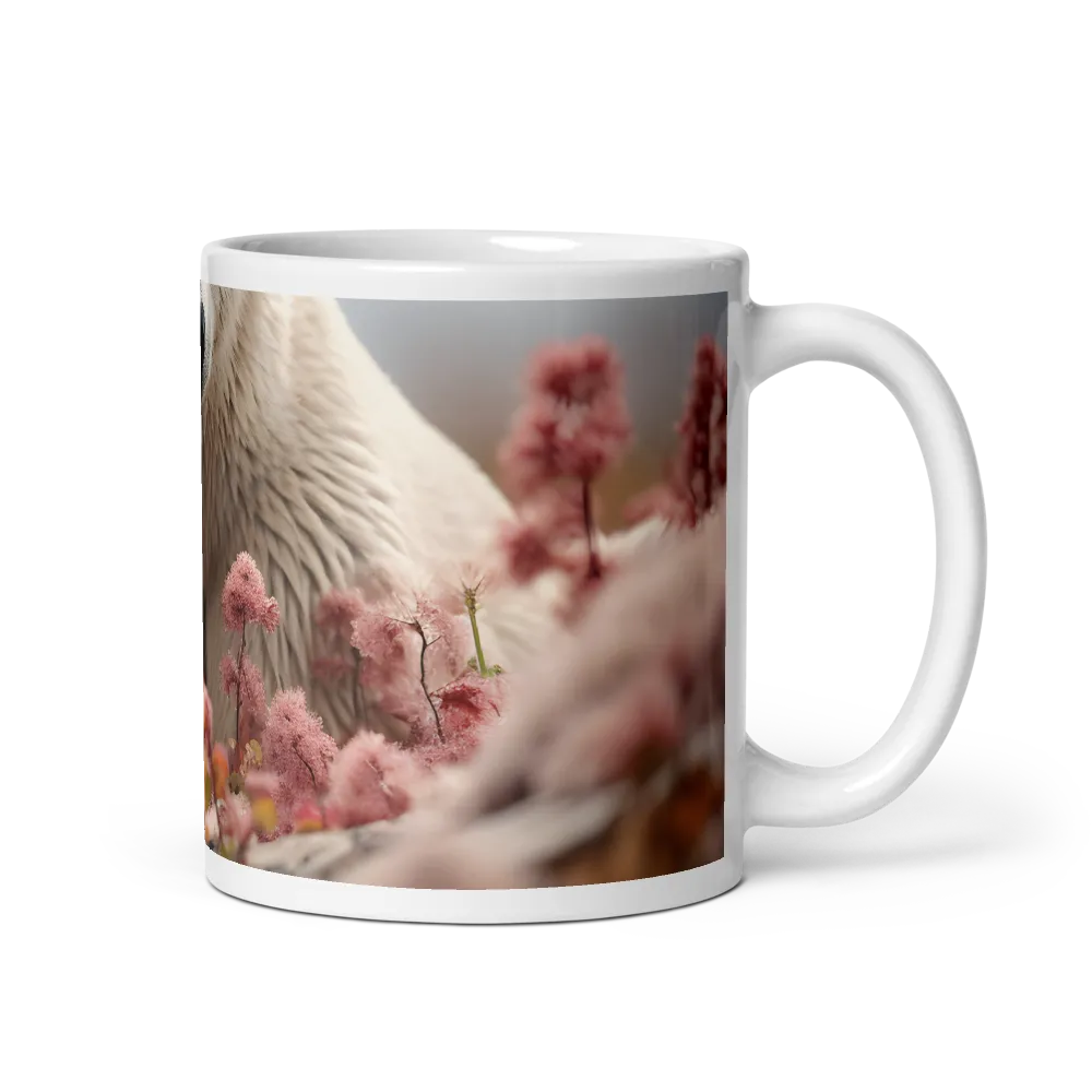 Curiosity Among Blooms: The Polar Bear | Mug with White inside | 11 oz