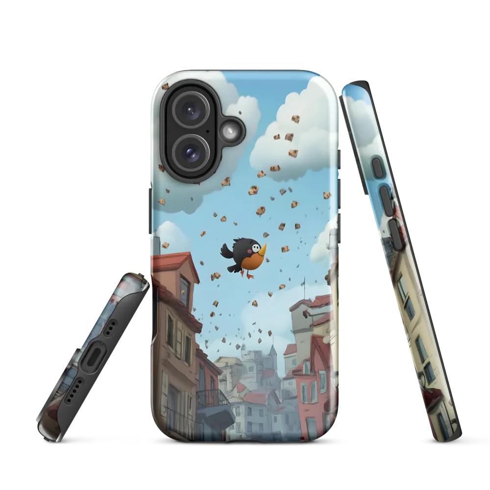 A Whimsical Flight Through Bread and Sky
