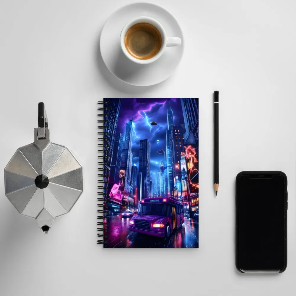 City of Neon Dreams | Spiral Notebook