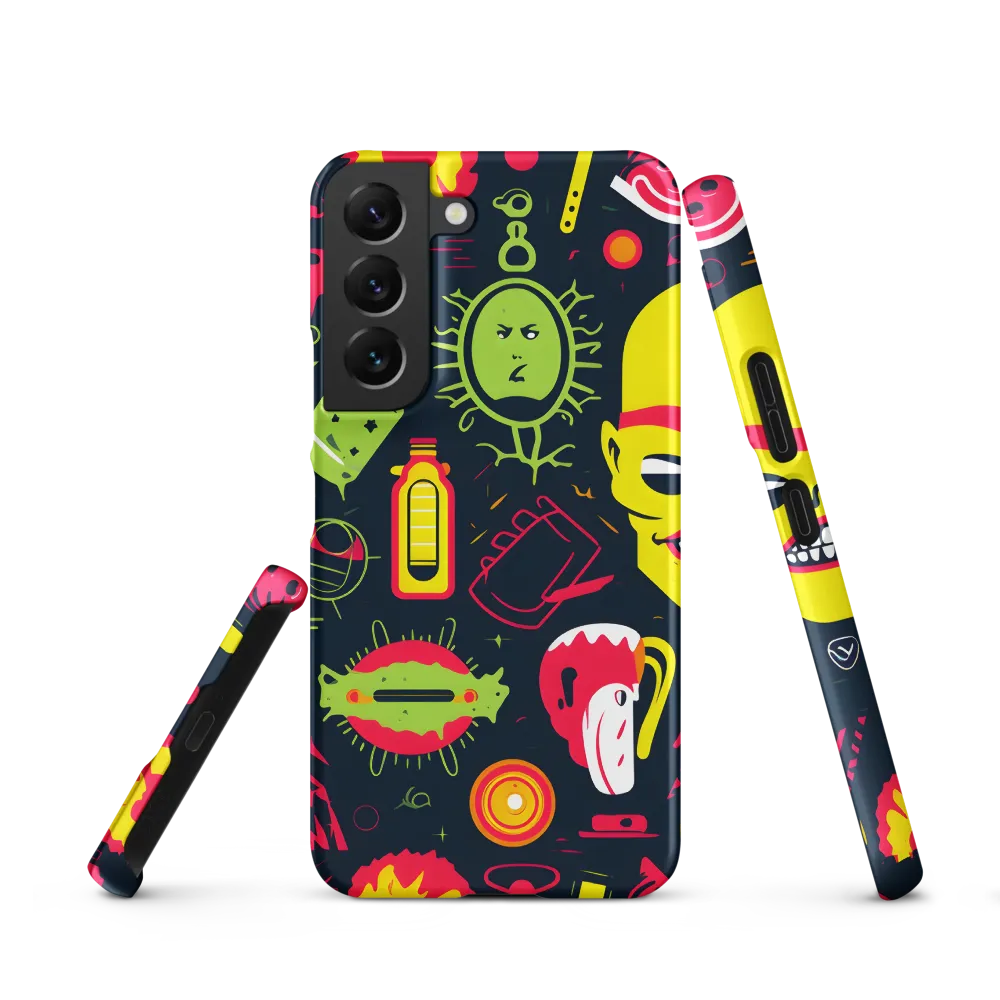 Neon Revelry: A Quirky Exploration of Modern Pop Art
