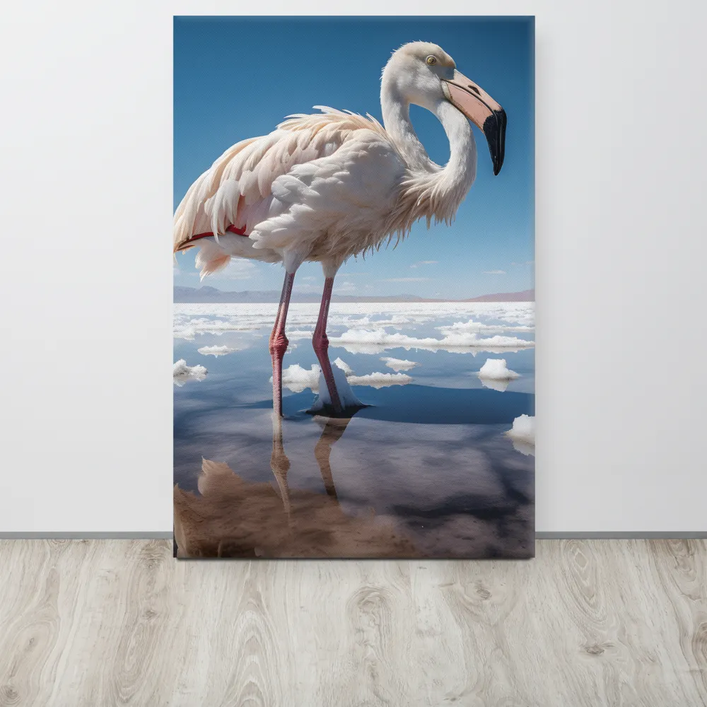 Graceful Solitude of a Flamingo