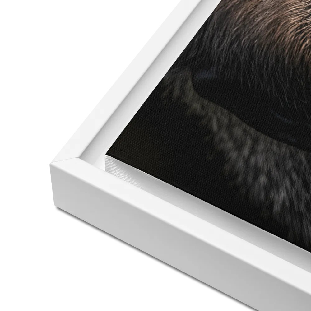 Majestic Gaze | Canvas with White Frame | 24″×36″
