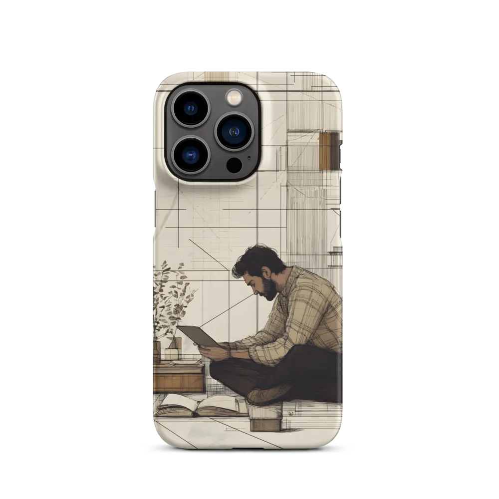 Quiet Reflections in Line | Phone Case |  13 Pro | Snap Case | Matte