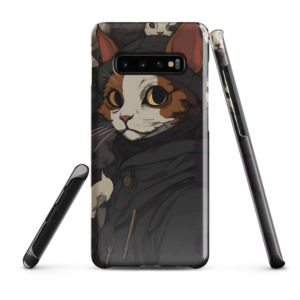 Whimsical Cat Portrait | Phone Case |  S10 Plus | Snap Case | Glossy