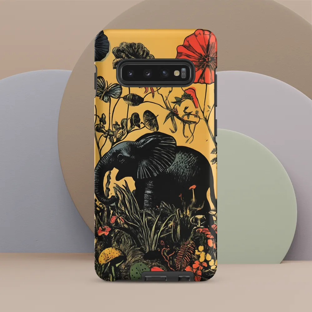 Floral Majesty: The Elephant's Sanctuary
