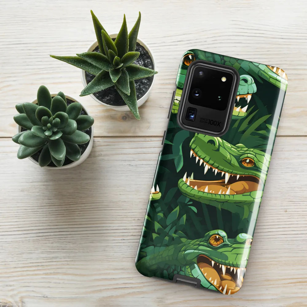Fierce Crocodilian Medley | Phone Case |  S20 Ultra | Tough Case | Glossy