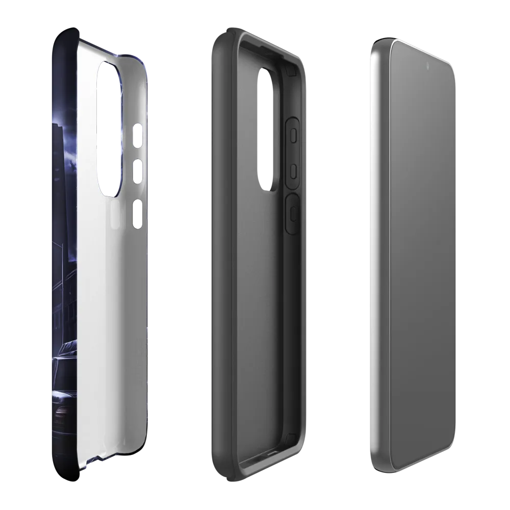 Stormy Cityscape: Shadows of the Night | Phone Case |  S23 Plus | Tough Case | Matte