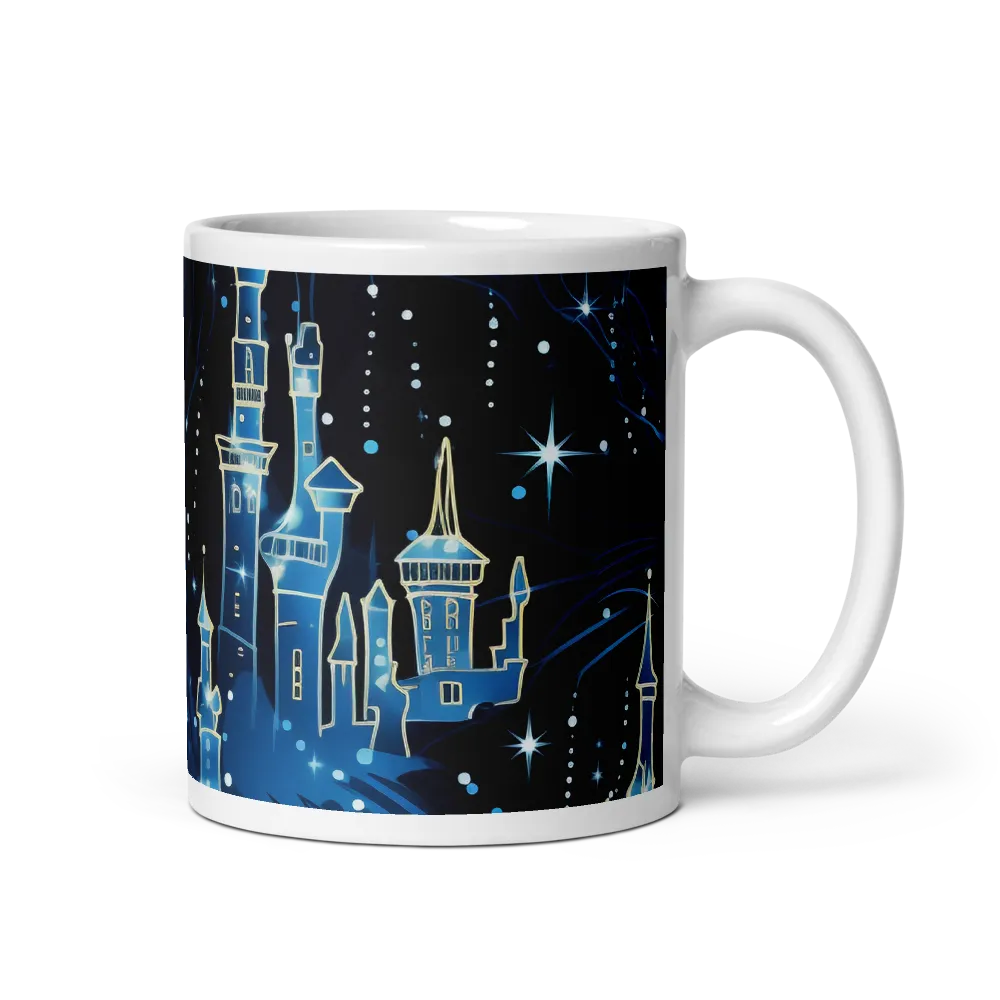 Dreamy Castles in a Starry Sky | Mug with White inside | 11 oz