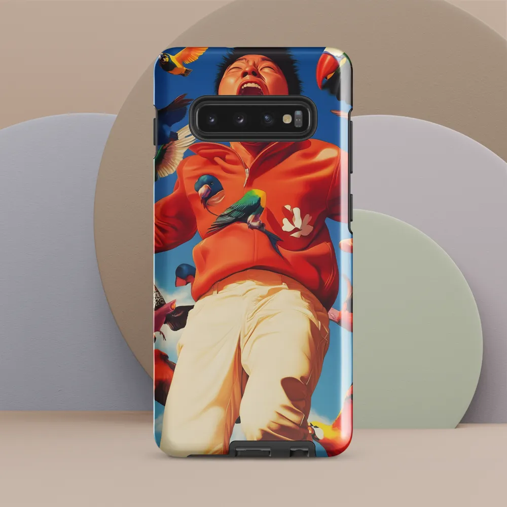 Joyful Embrace of Nature | Phone Case |  S10 Plus | Tough Case | Glossy