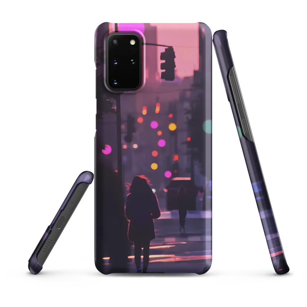 Magenta Dusk on a City Street