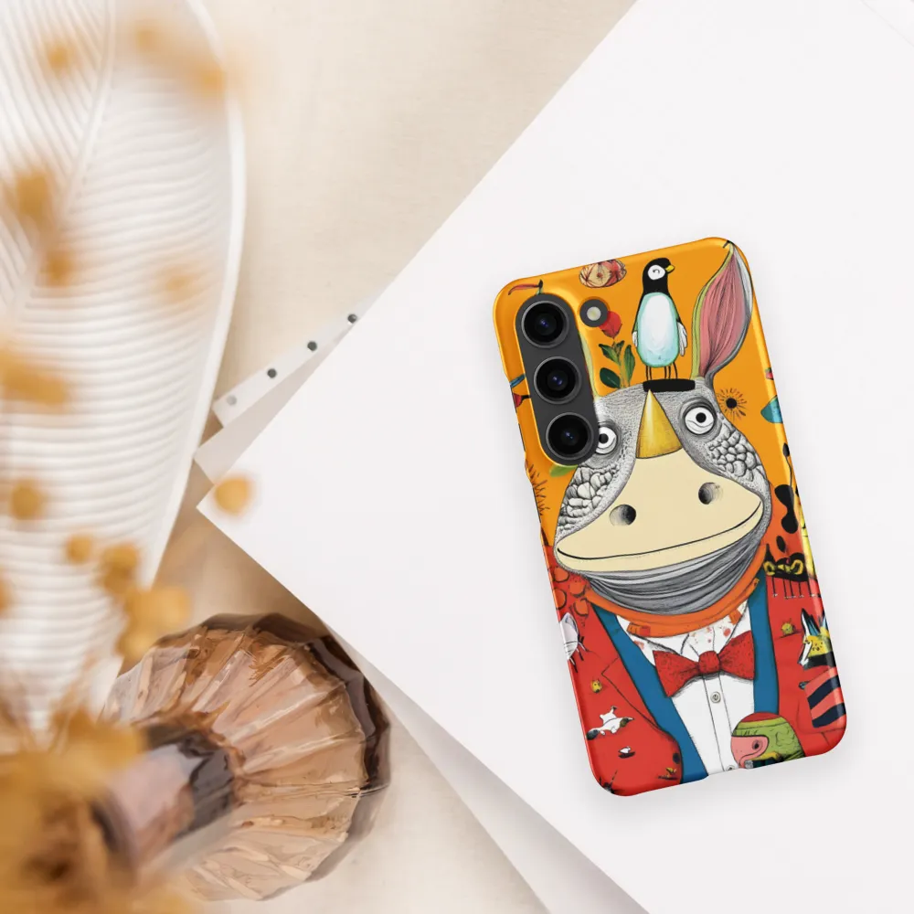 Whimsical Rhinoceros: A Playful Encounter