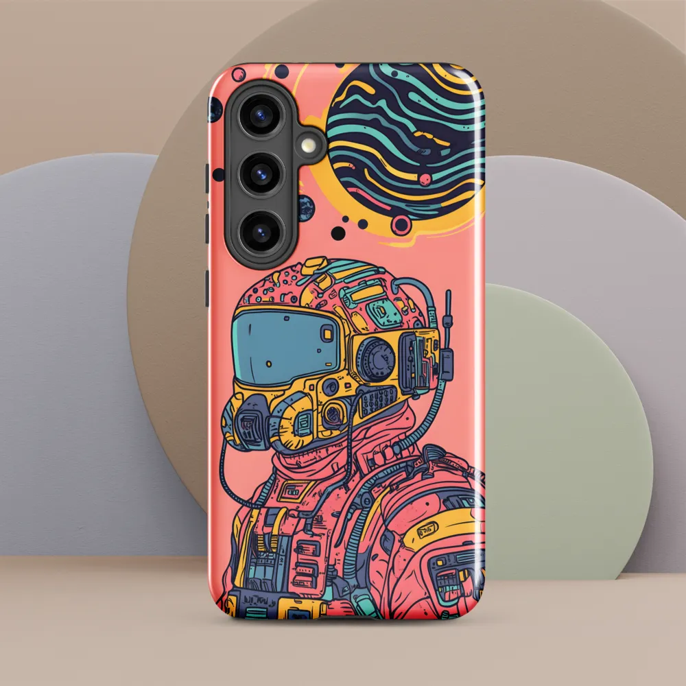 Exploration Beyond: A Digital Astronaut | Phone Case |  S24 Plus | Tough Case | Glossy