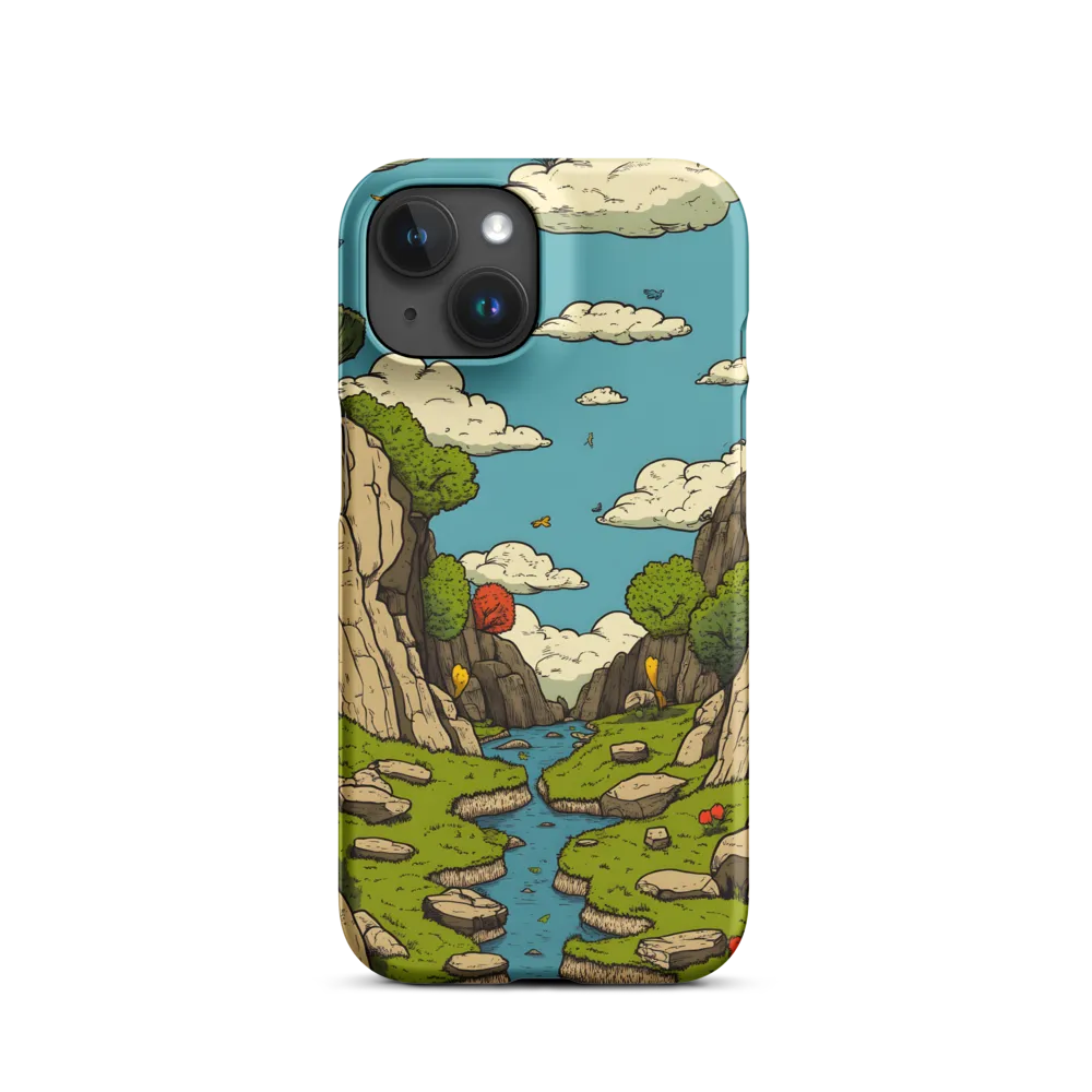 Whimsical Serenity: A Canyon Landscape