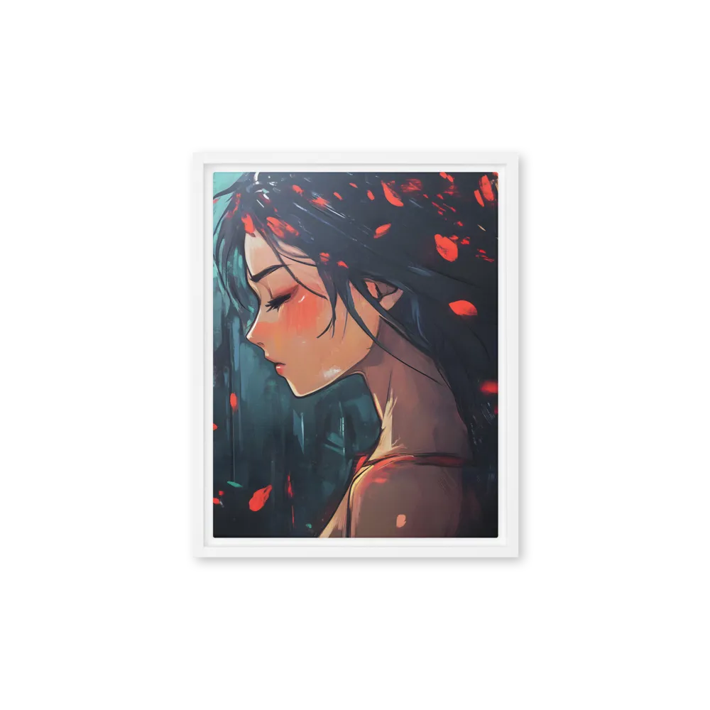 Whispers of Melancholy | Canvas with White Frame | 11″×14″