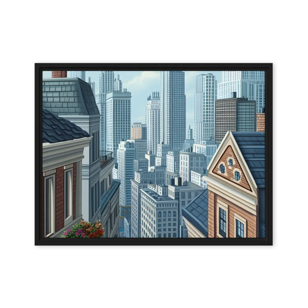 Urban Symphony | Canvas with Black Frame | 18″×24″