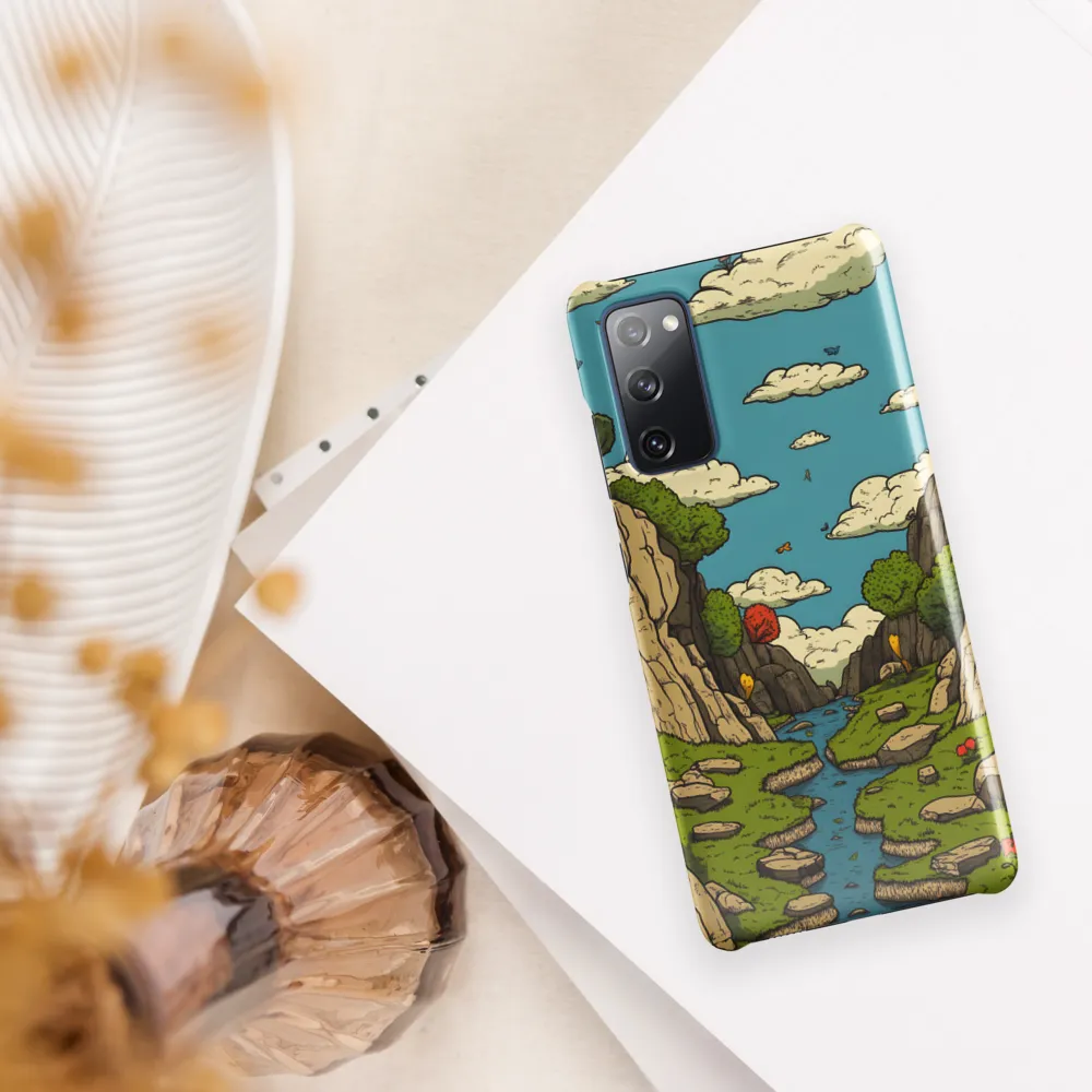 Whimsical Serenity: A Canyon Landscape