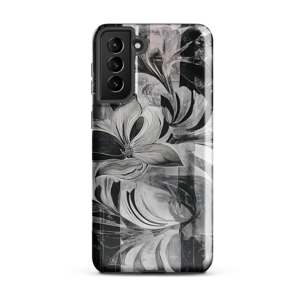 Floral Fusion in Monochrome