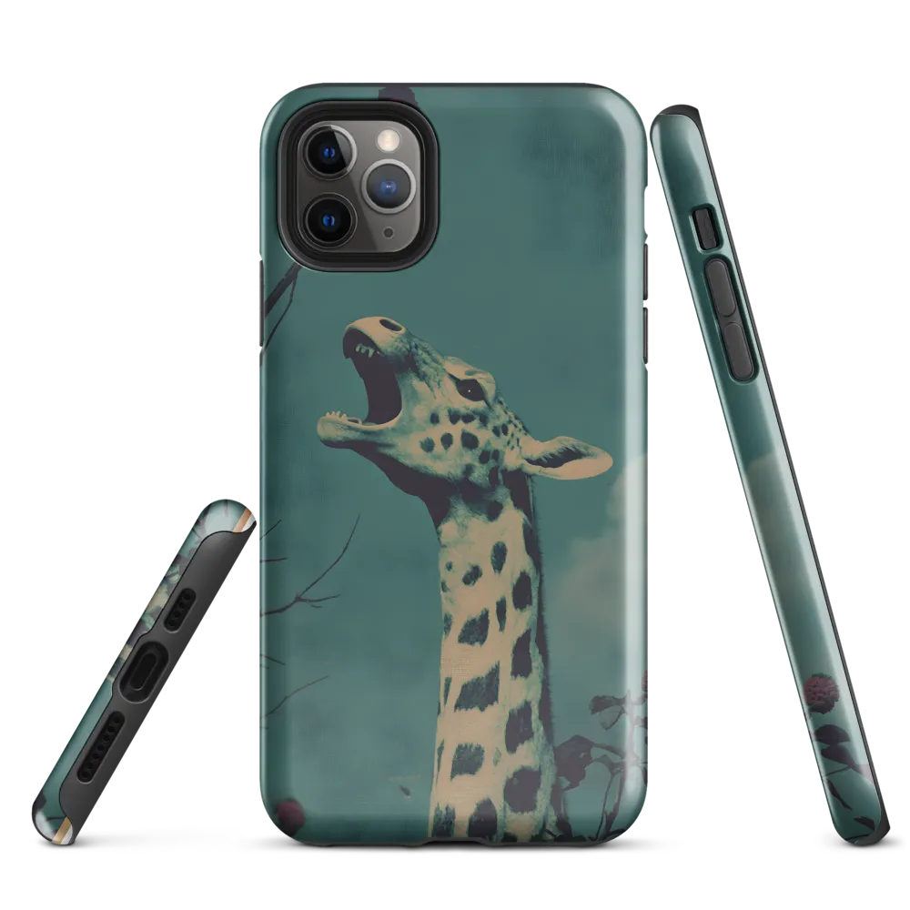 Whispers of the Tall: A Surreal Giraffe Encounter | Phone Case |  11 Pro Max | Tough Case | Glossy