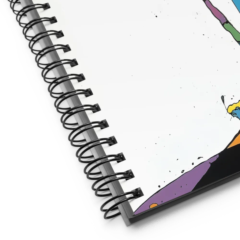 Dynamic Abstract Movement | Spiral Notebook