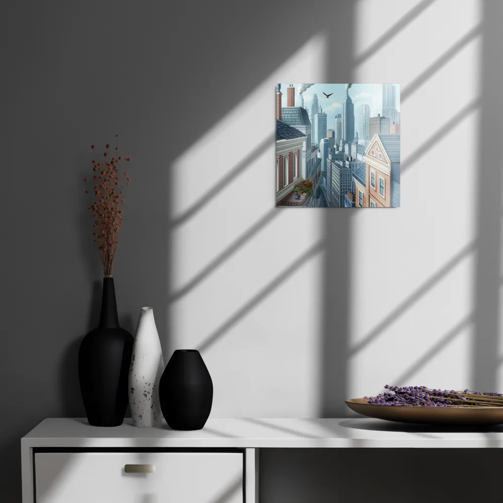 Urban Symphony | Metal Print | 12″×12″