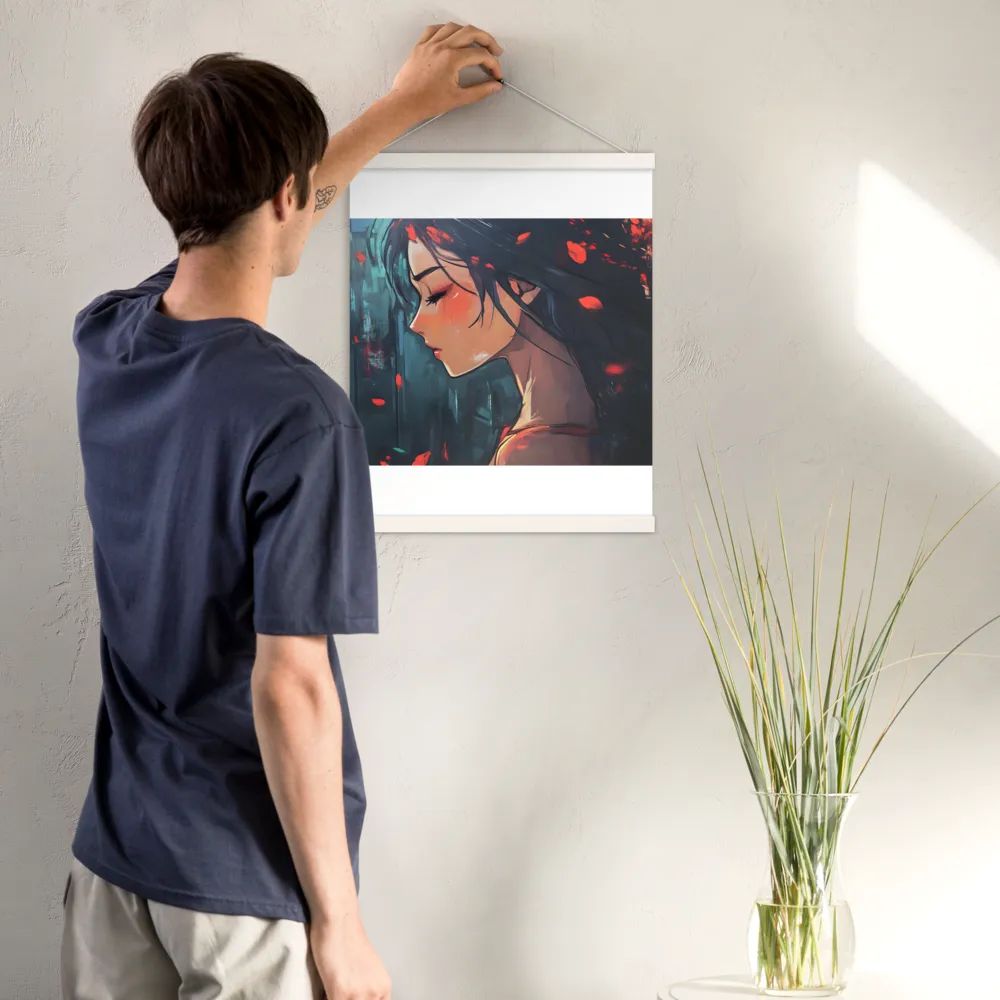 Whispers of Melancholy | Poster With White Wood Hanger | 16″×20″