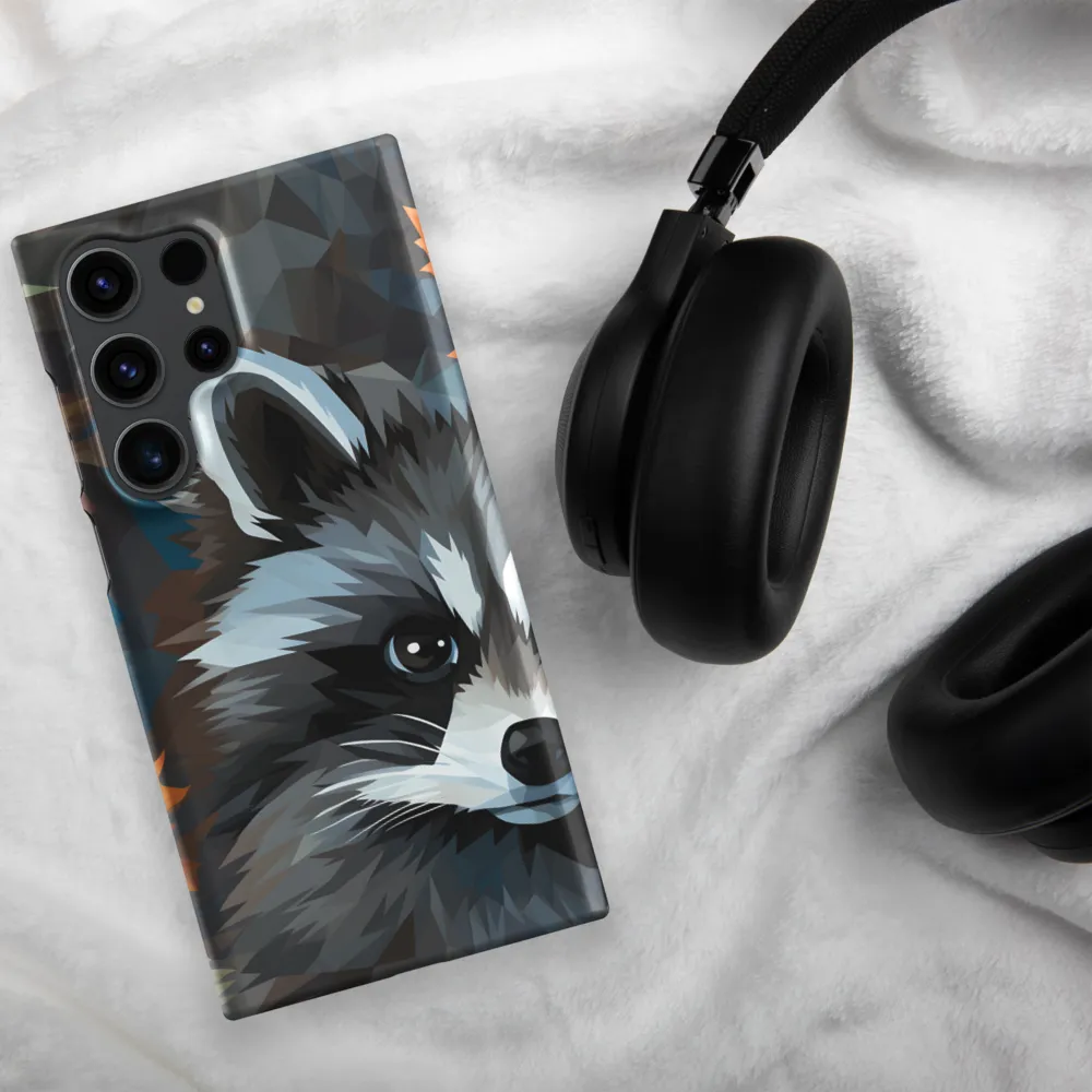 Whispers of Autumn: The Raccoon's Gaze | Phone Case |  S23 Ultra | Snap Case | Matte
