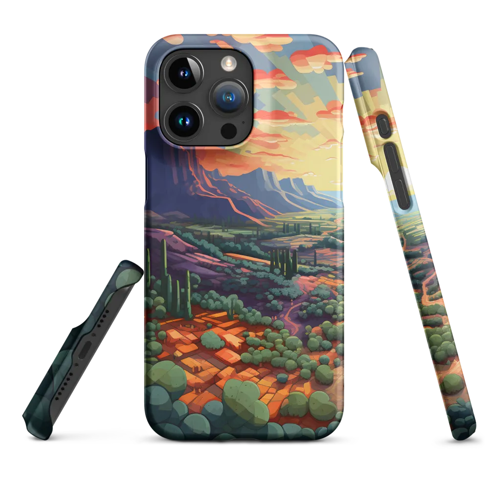 Desert Serenity at Dusk | Phone Case |  15 Pro Max | Snap Case | Matte