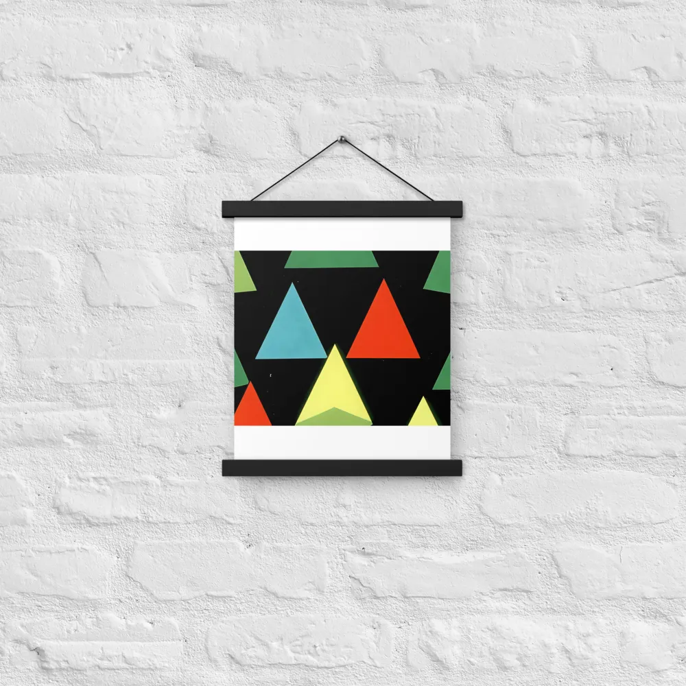 Geometric Harmony in Color | Poster With Black Wood Hanger | 11″×14″