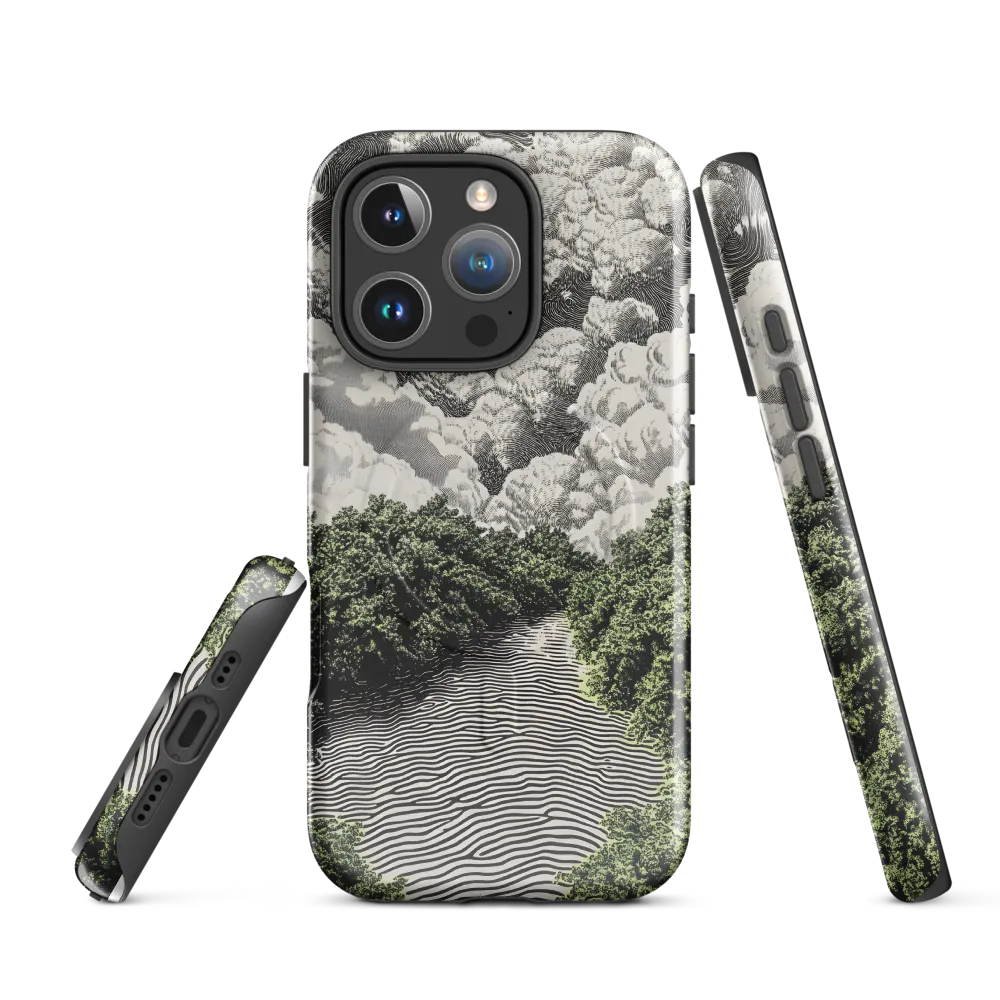 Waves of Serenity | Phone Case |  16 Pro | MagSafe® Tough Case | Glossy