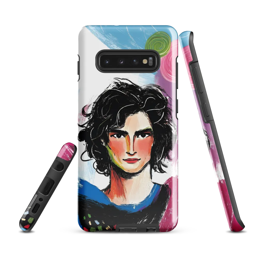 Vibrant Portrait of Youth | Phone Case |  S10 Plus | Tough Case | Glossy